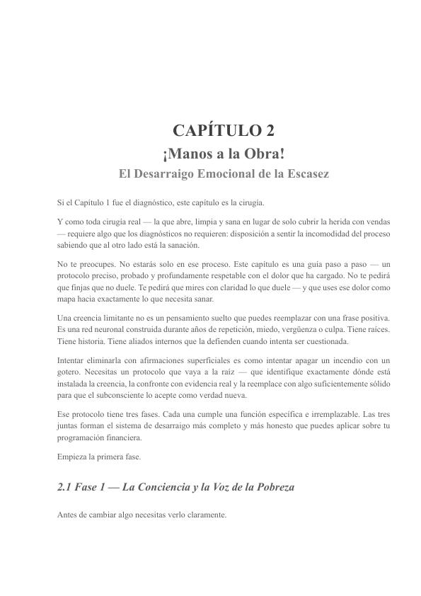 Página de apertura de El Desarraigo Emocional